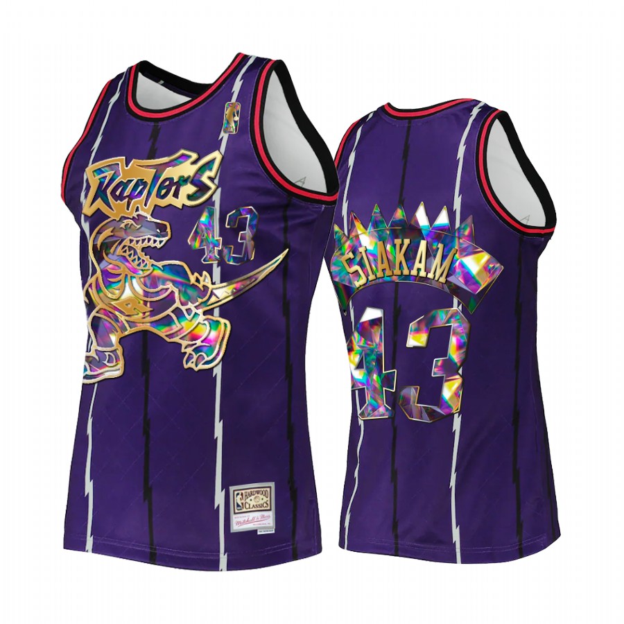 Pascal Siakam #43 Toronto Raptors NBA 75th Diamond Badge Purple Throwback Jersey