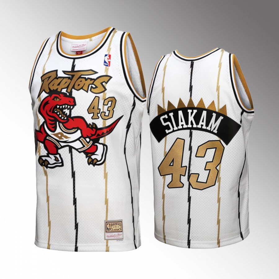 Pascal Siakam #43 Toronto Raptors Reload 3.0 White Hardwood Classics Jersey