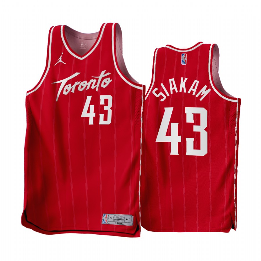 Pascal Siakam 2022-23 Toronto Raptors Red #43 Earned Edition Jersey