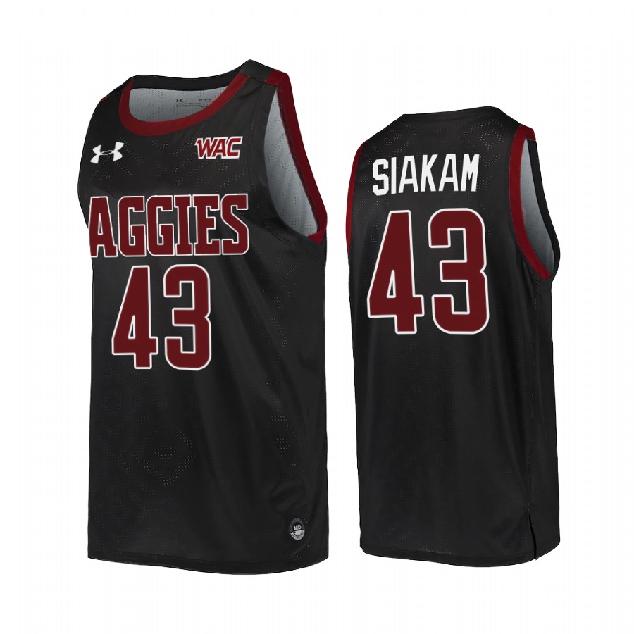 Pascal Siakam New Mexico State Aggies Black Jersey College  NBA Alumni