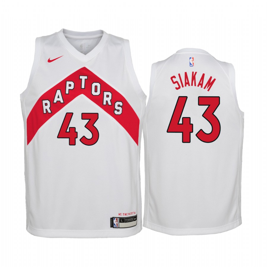 Pascal Siakam Toronto Raptors 2020-21 Association Youth Jersey - White