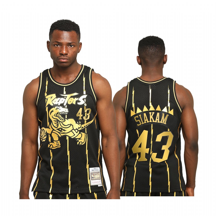 Pascal Siakam Toronto Raptors 2021 Throwback Black Jersey Golden Limited Allocation