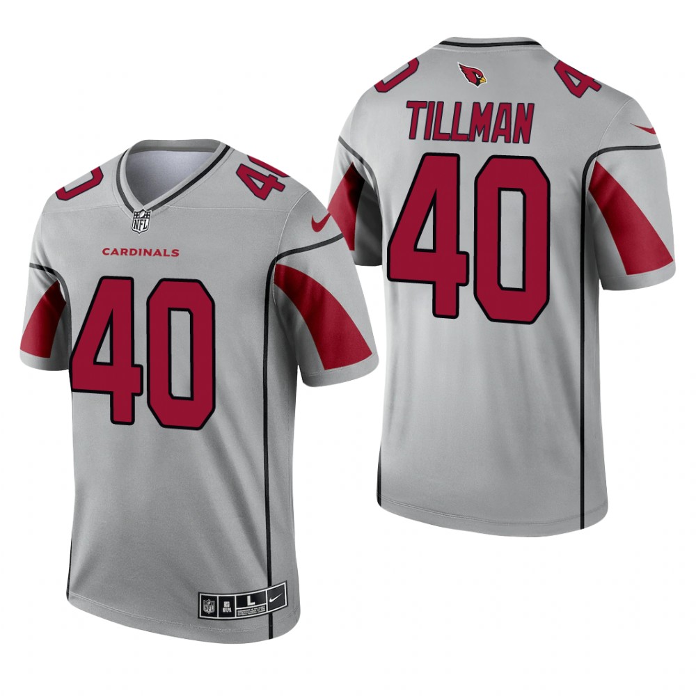 Pat Tillman Arizona Cardinals Silver Jersey Inverted Legend - Men's