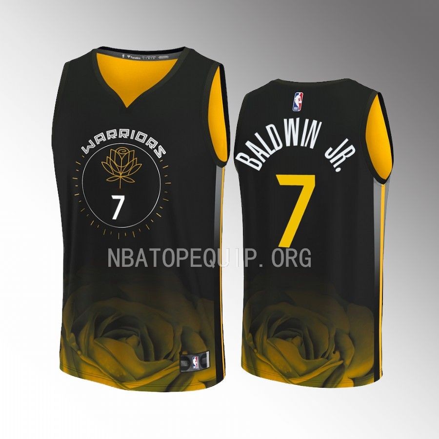 Patrick Baldwin Jr. Warriors #7 Black Jersey Fast Break Fastbreak 2022-23 City Edition