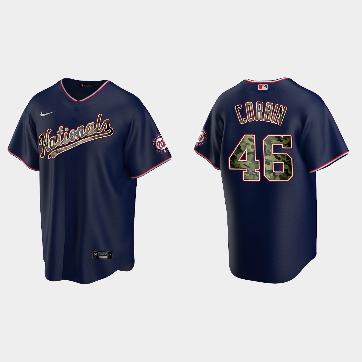 Patrick Corbin #46 Washington Nationals 2021 Memorial Day Jersey - Navy