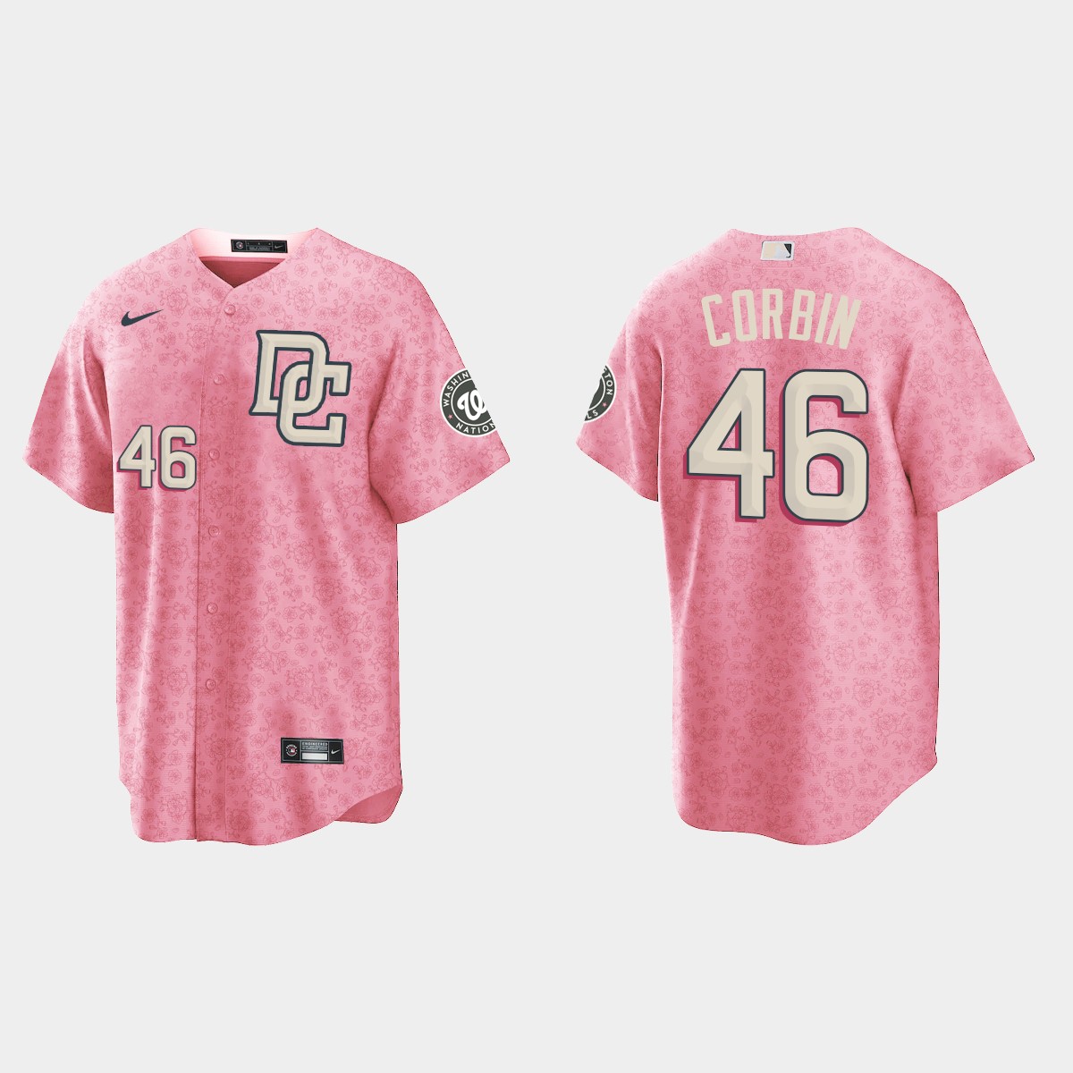 Patrick Corbin Washington Nationals City Connect Special Edition jersey - Pink