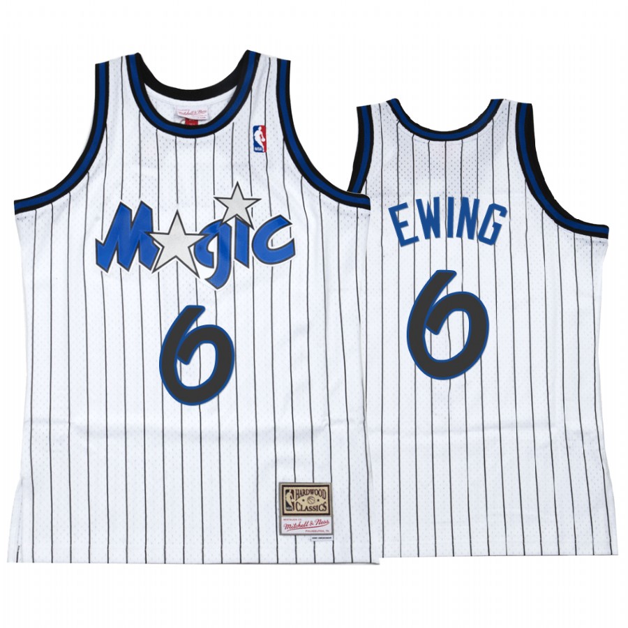 Patrick Ewing #6 Orlando Magic White Hardwood Classics Jersey