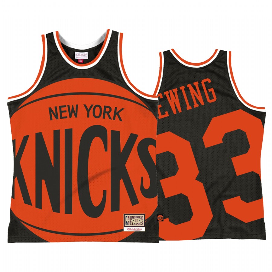 Patrick Ewing New York Knicks Black Big Face 2.0 Men's Jersey