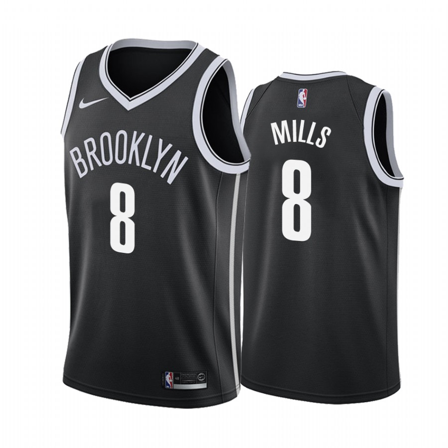 Patrick Mills Brooklyn Nets 2021-22 Icon Edition Black #8 Jersey