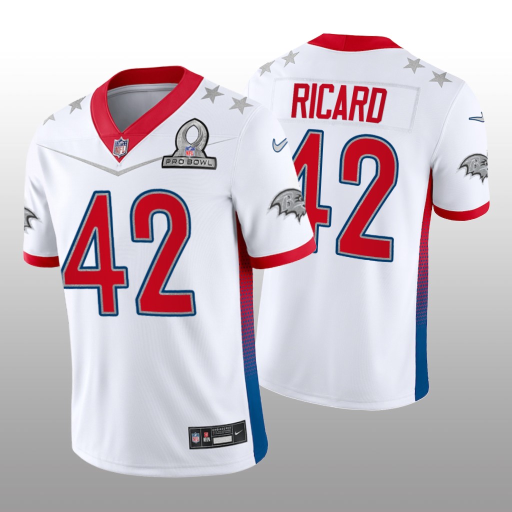 Patrick Ricard White Game Jersey 2022 AFC Pro Bowl - Men's