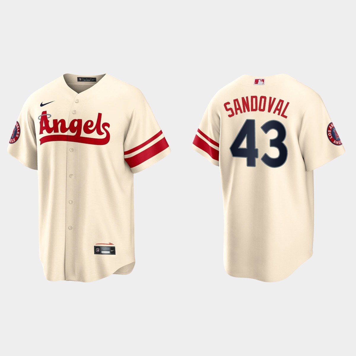 Patrick Sandoval Los Angeles Angels 2022 City Connect Jersey - Cream