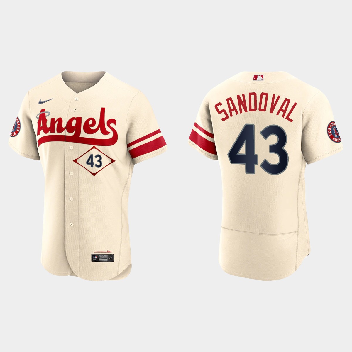 Patrick Sandoval Los Angeles Angels 2022 City Connect Jersey - Cream