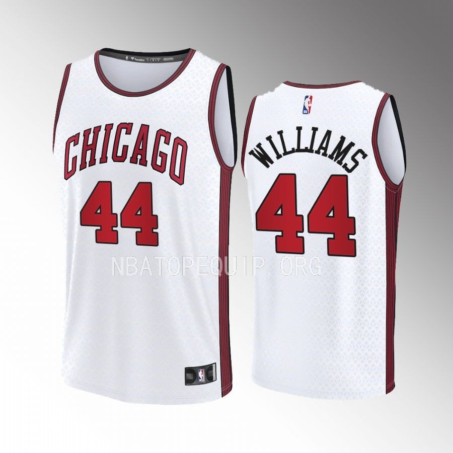 Patrick Williams Bulls #44 White Jersey Fast Break Fastbreak 2022-23 City Edition