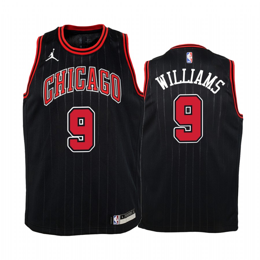 Patrick Williams Chicago Bulls Youth Black Statement Jersey 2020 NBA Draft