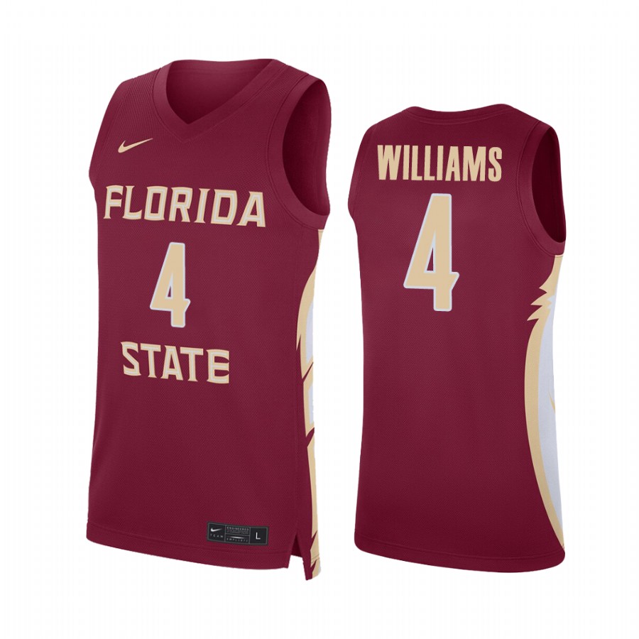 Patrick Williams Florida State Seminoles #4  College  Jersey - Garnet