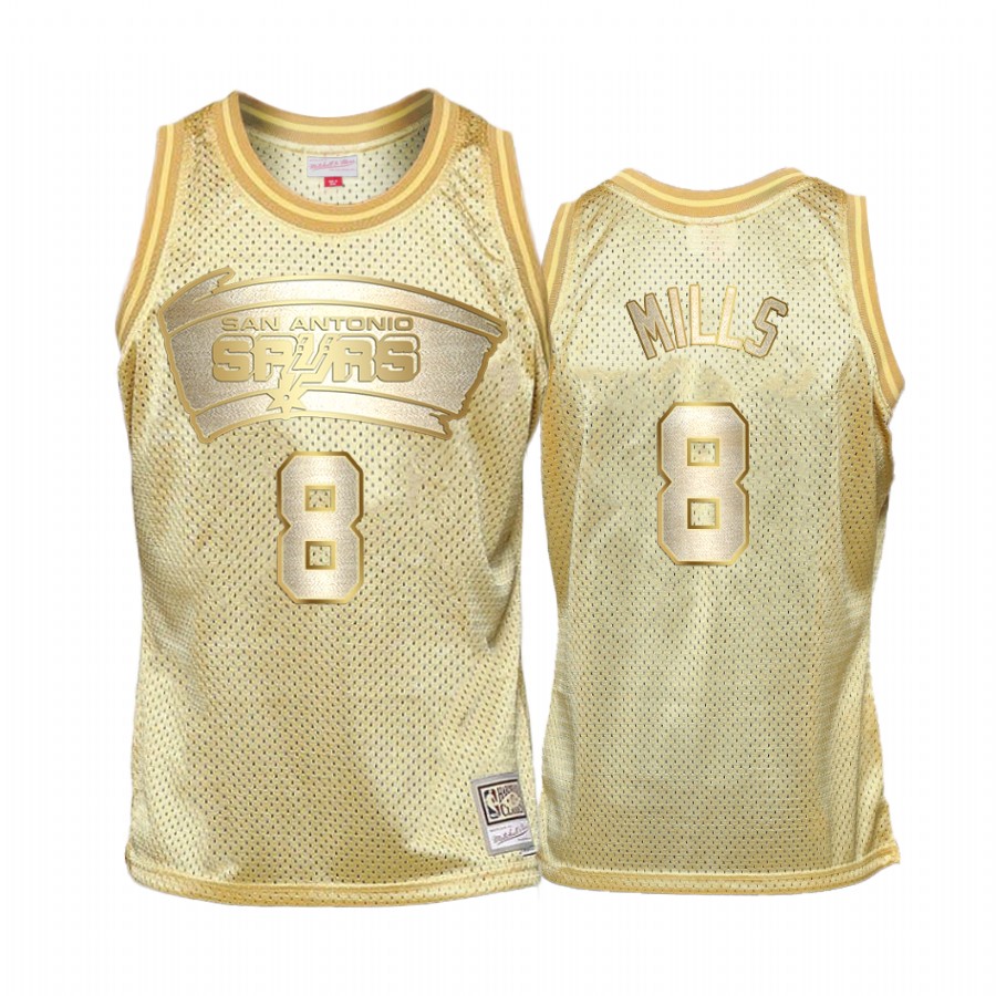Patty Mills #8 San Antonio Spurs Golden Midas SM Jersey