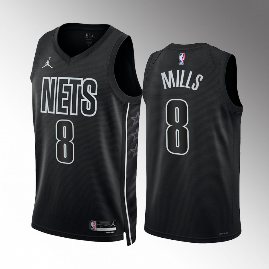 Patty Mills 2022-23 Brooklyn Nets Black #8 Statement Edition Jersey Swingman