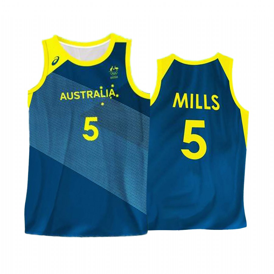 Patty Mills Australia  #5 Navy 2021 Tokyo Olymipcs Limited Jersey