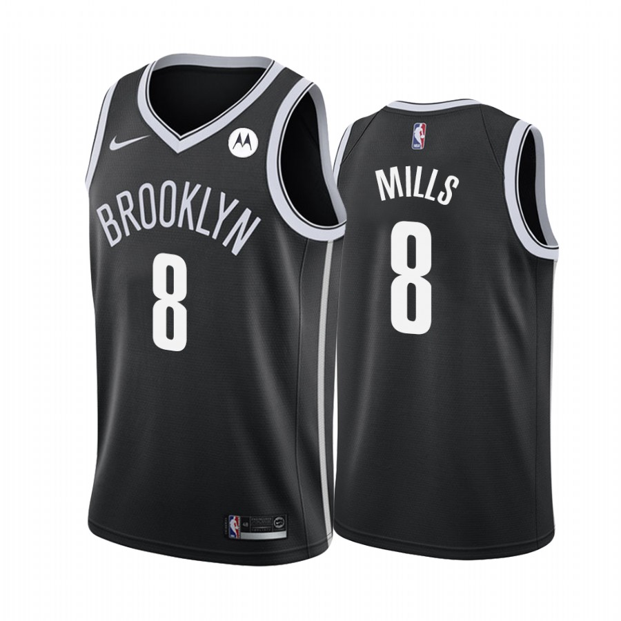Patty Mills Brooklyn Nets Black Icon Edition #8 Jersey 2021 Trade