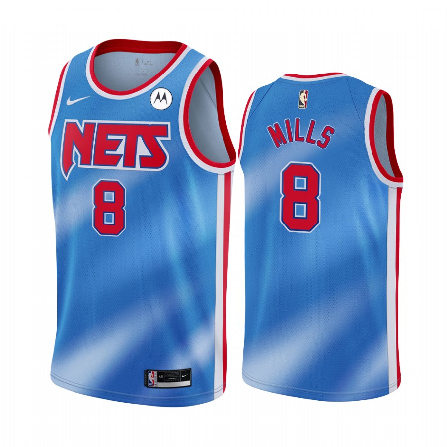 Patty Mills Brooklyn Nets Blue Classic Edition #8 Jersey 2021 Trade