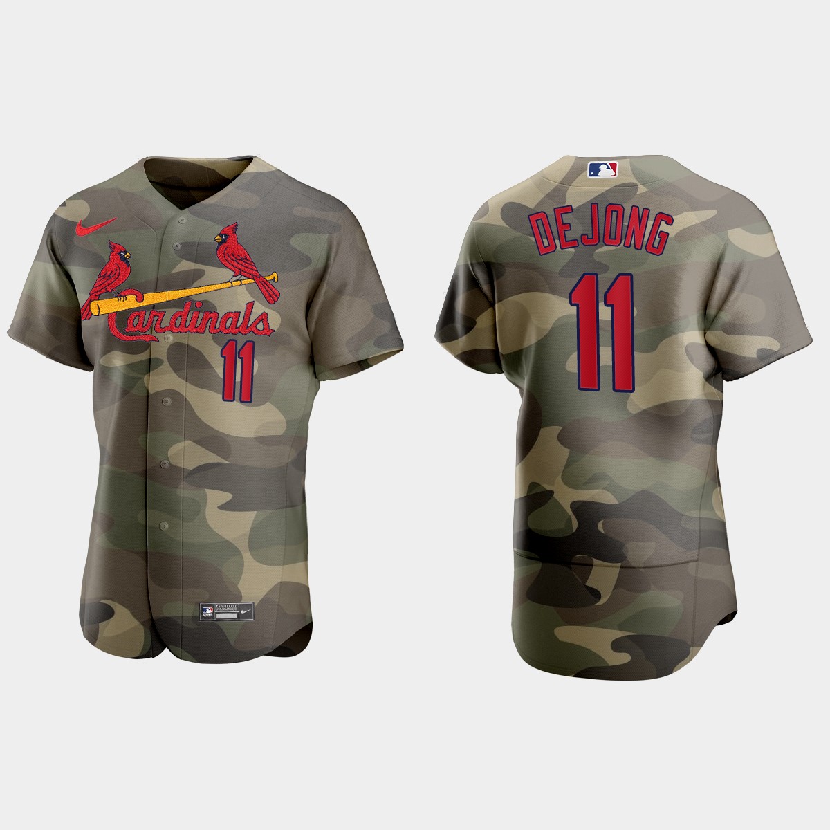 Paul DeJong St. Louis Cardinals 2021 National Armed Forces Day Jersey - Camo