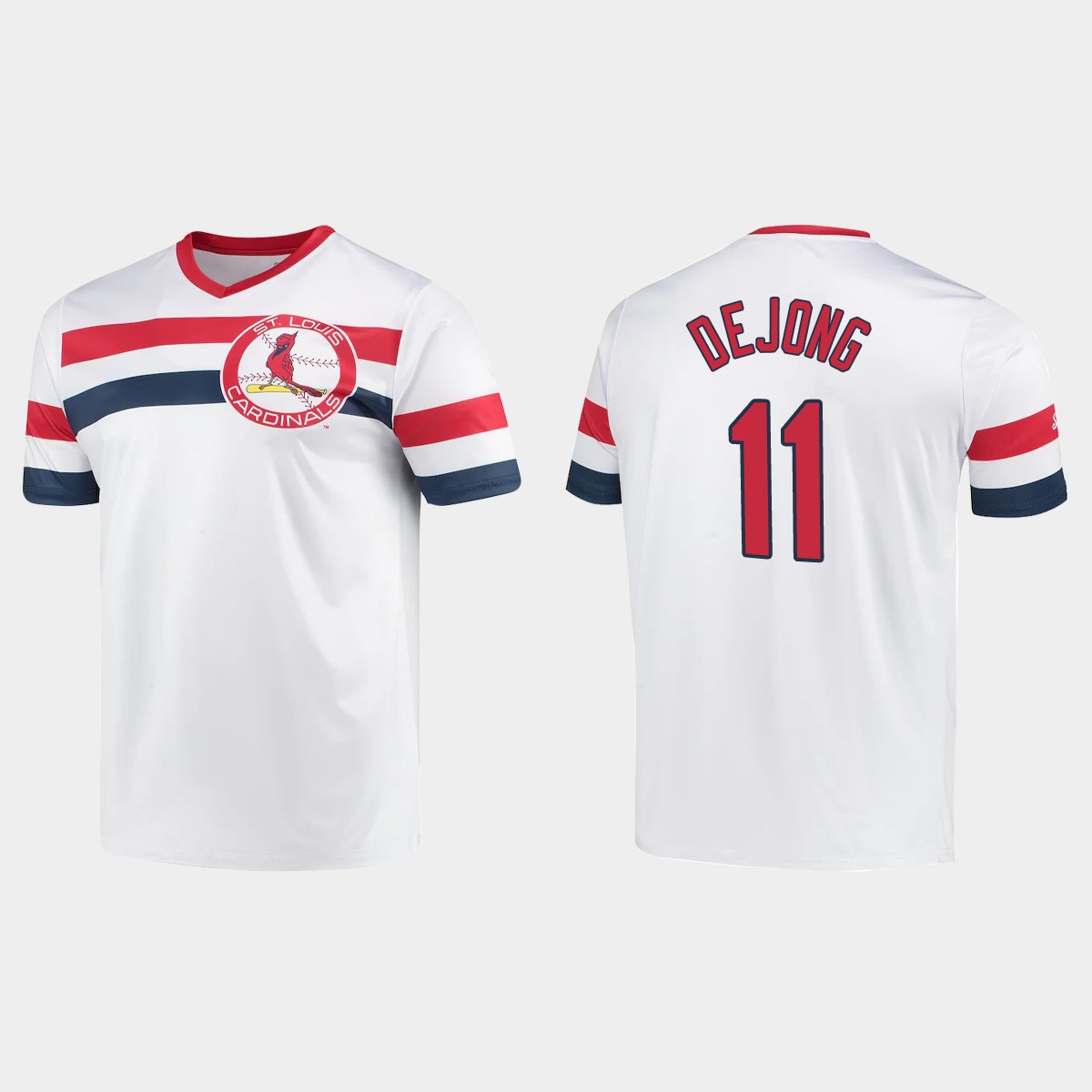 Paul DeJong St. Louis Cardinals Cooperstown Collection V-Neck Jersey - White