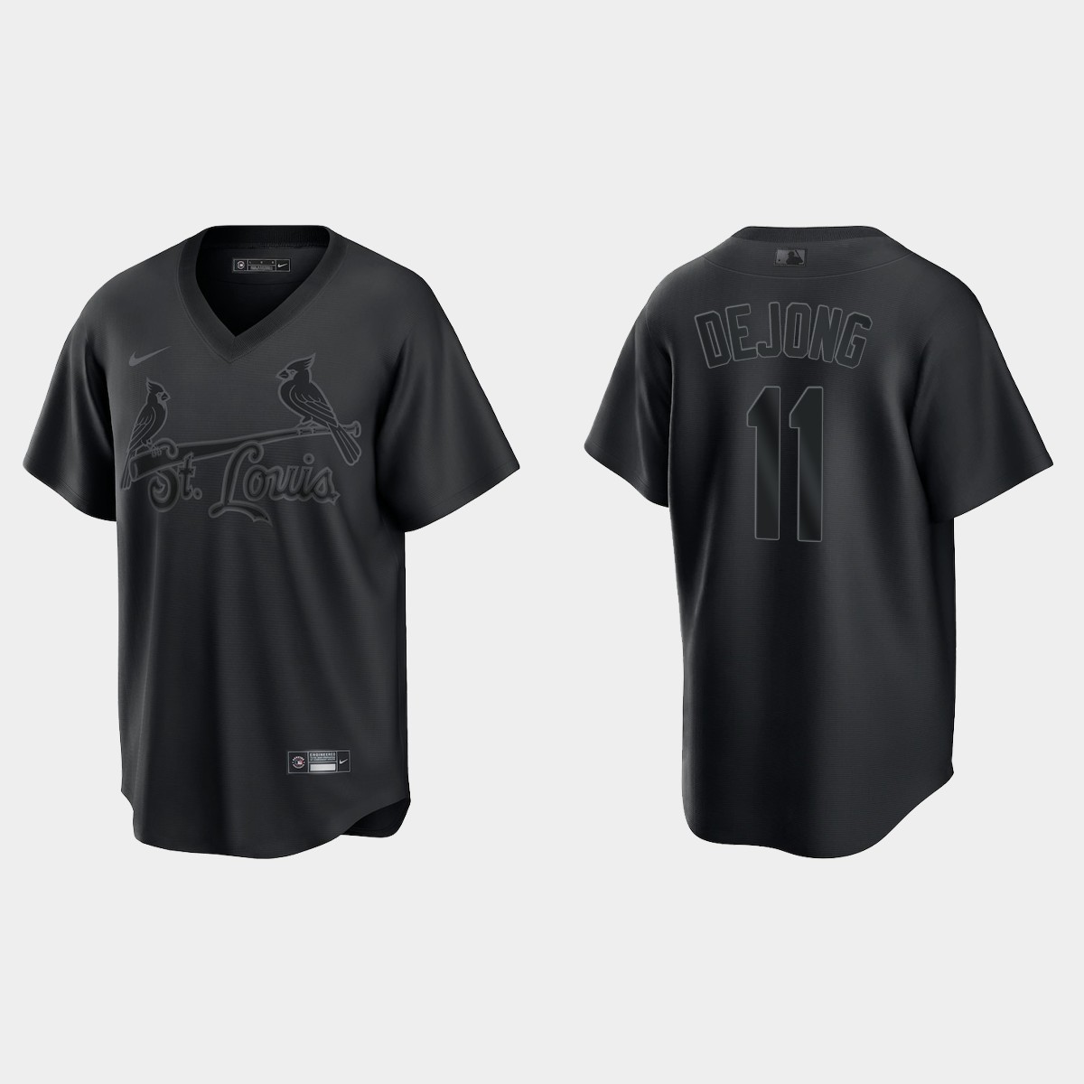 Paul DeJong St. Louis Cardinals Pitch Black Fashion Jersey - Black