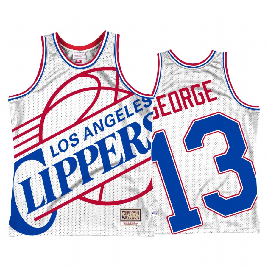 Paul George #13 Los Angeles Clippers Blown Out Jersey White