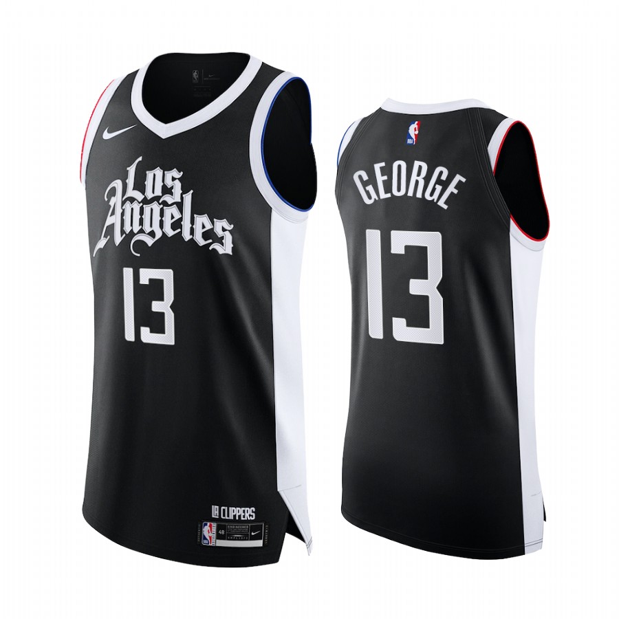 Paul George LA Clippers Black City Edition 2020-21 Jersey Player