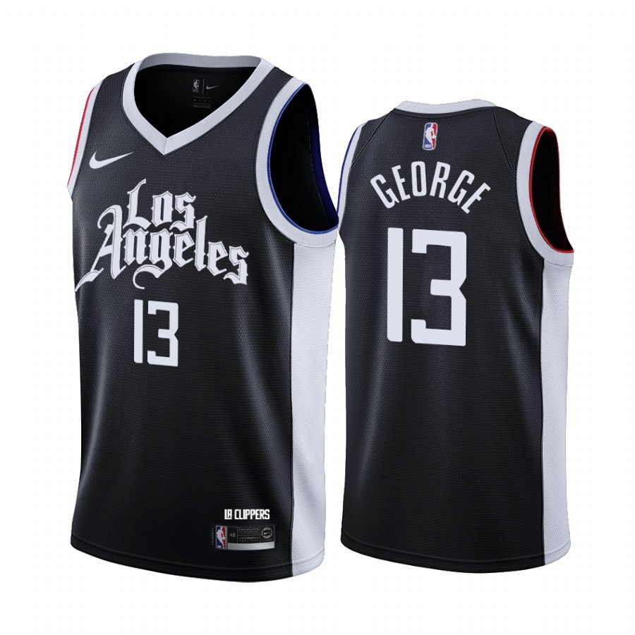 Paul George Los Angeles Clippers 2020-21 Black City Jersey