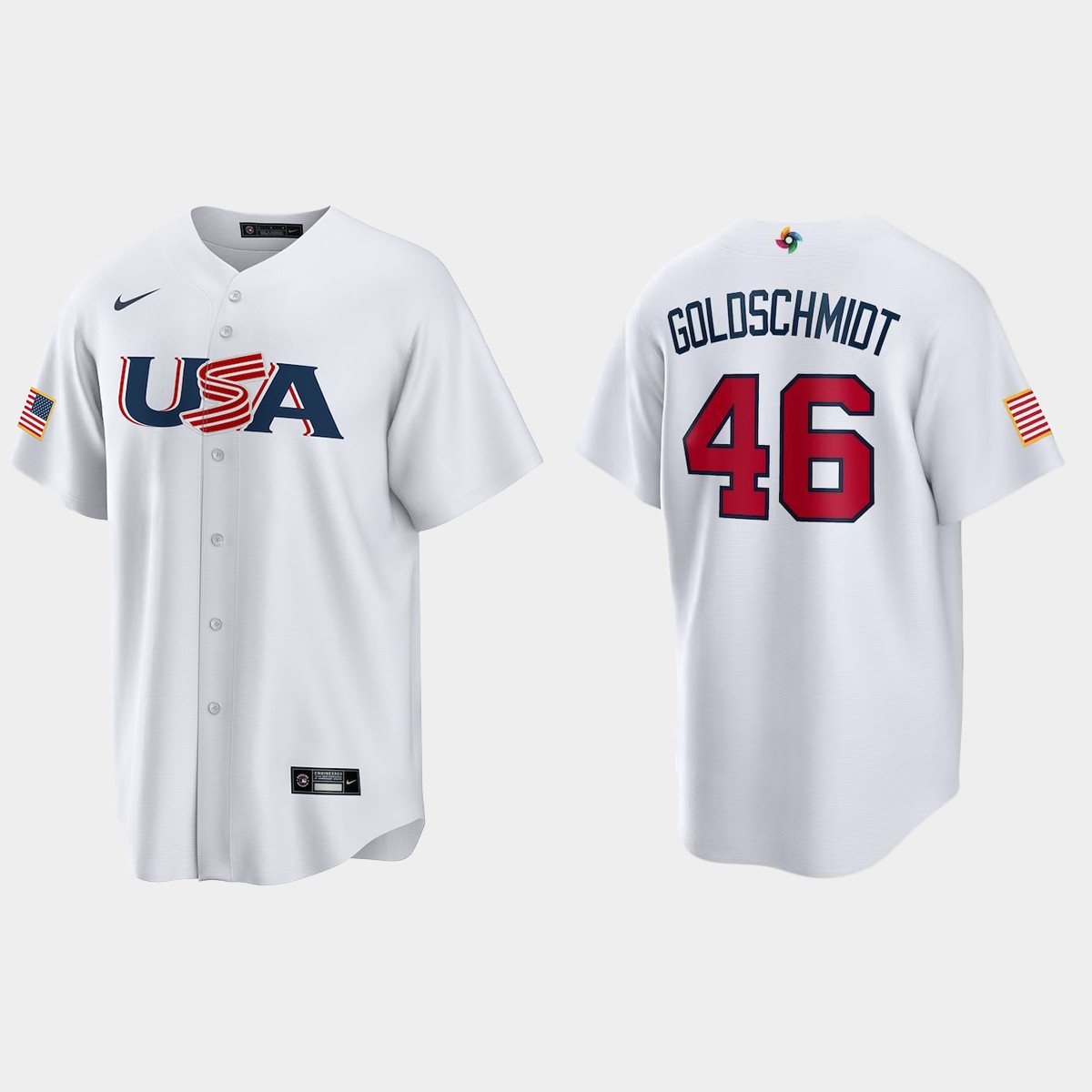 Paul Goldschmidt St. Louis Cardinals 2023 World  Classic USA Jersey - White