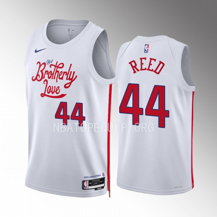 Paul Reed 2022-23 Philadelphia 76ers White #44 City Edition Jersey Swingman