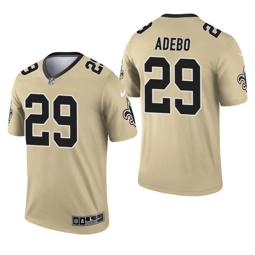 Paulson Adebo New Orleans Saints Gold Jersey Inverted Legend - Men's