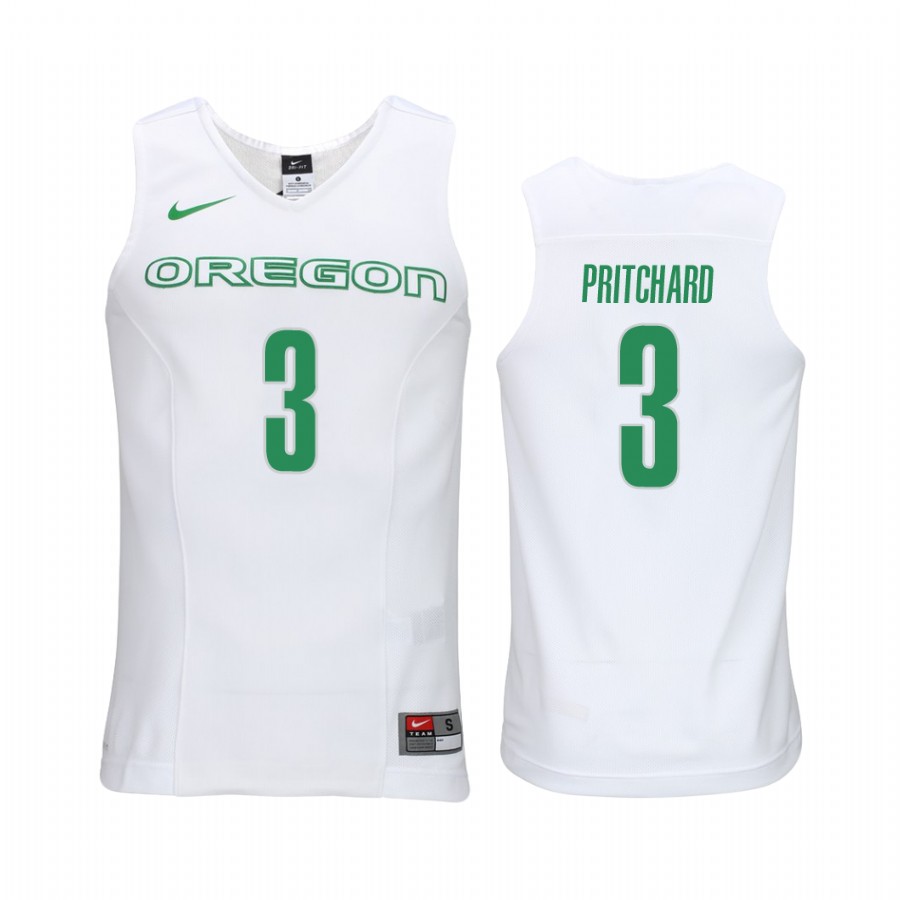 Payton Pritchard Oregon Ducks #3 Elite Performance College  Jersey - White