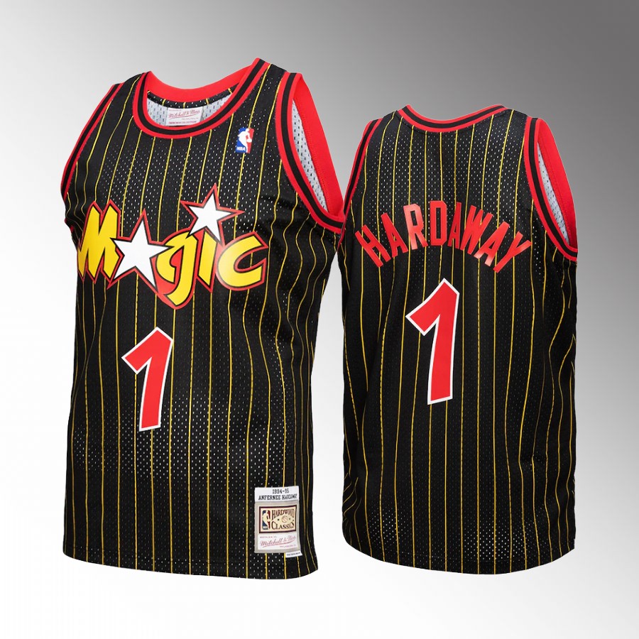 Penny Hardaway #1 Orlando Magic Reload 3.0 Black 1994-95 Hardwood Classics Jersey