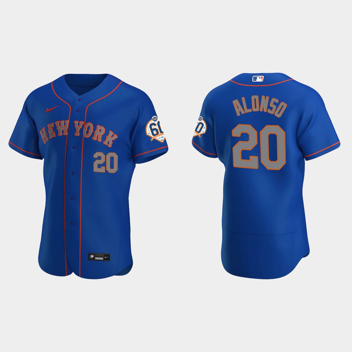 Pete Alonso New York Mets 60th Anniversary Alternate Jersey - Royal
