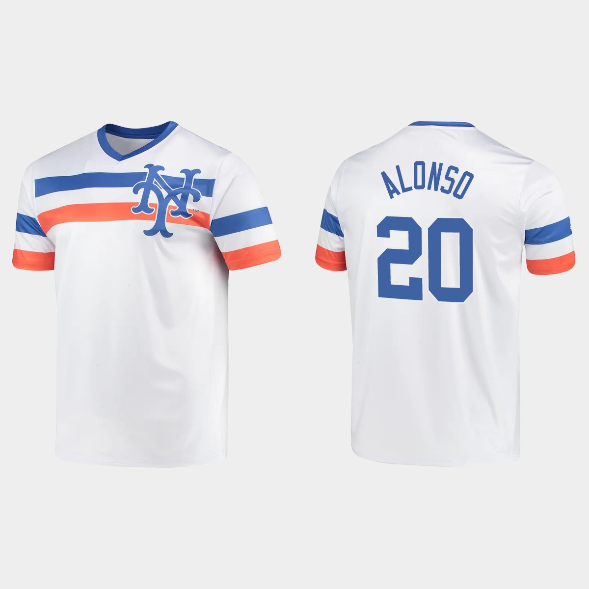 Pete Alonso New York Mets Cooperstown Collection V-Neck Jersey - White
