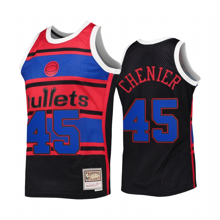 Phil Chenier 45 Washington Bullets Reload 2.0 Black Jersey HWC Swingman