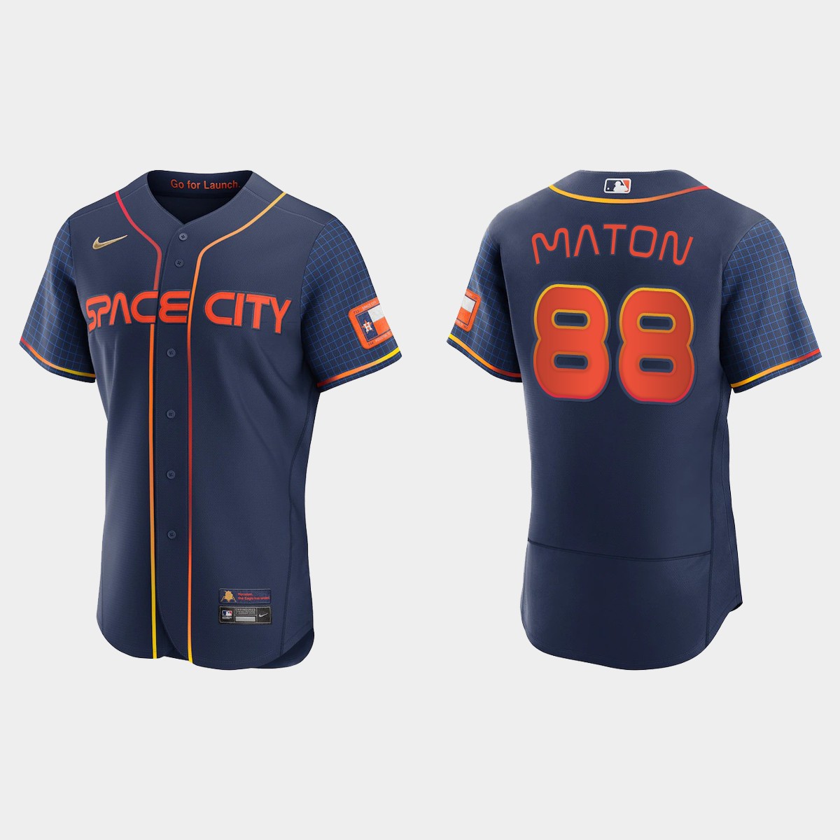 Phil Maton Houston Astros 2022 City Connect Jersey - Navy