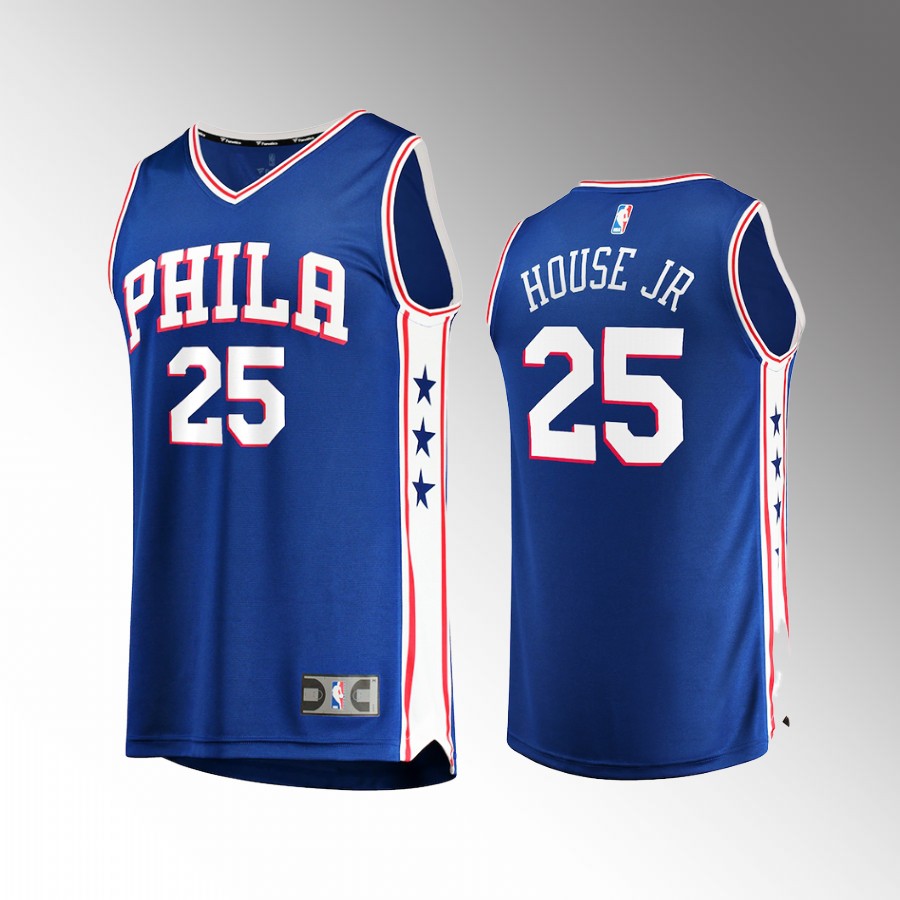 Philadelphia 76ers #25 Danuel House Jr. Icon Edition Jersey Fast Break  Royal