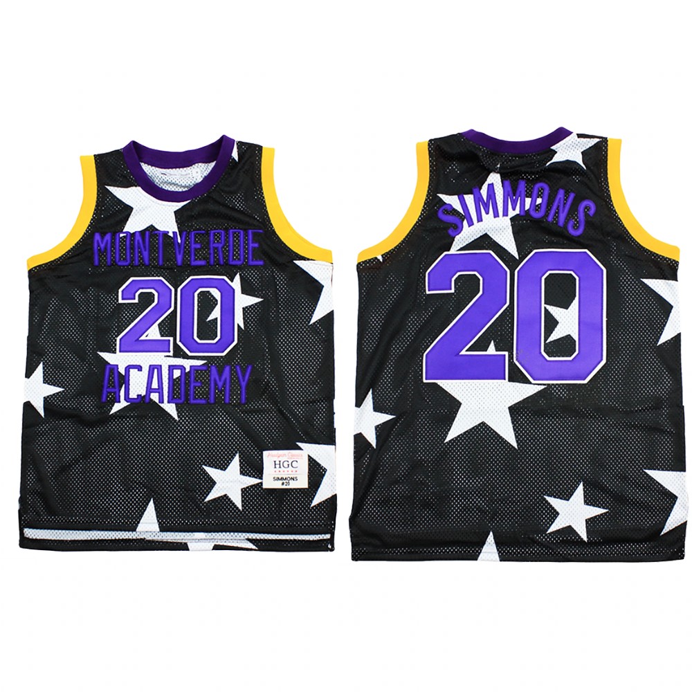 Philadelphia 76ers Ben Simmons Black Alternate Montverde Academy High School  Jersey