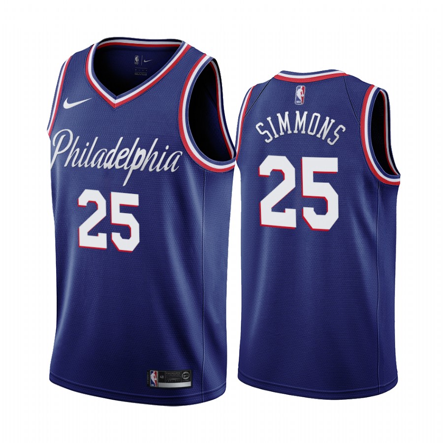 Philadelphia 76ers Ben Simmons Navy 2019-20 City New Uniform Jersey
