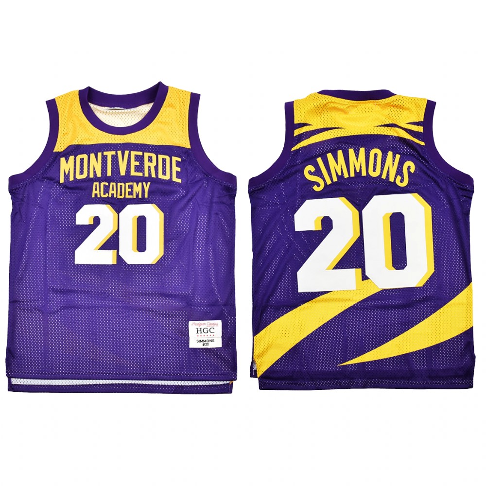 Philadelphia 76ers Ben Simmons Purple Alternate Montverde Academy High School  Jersey