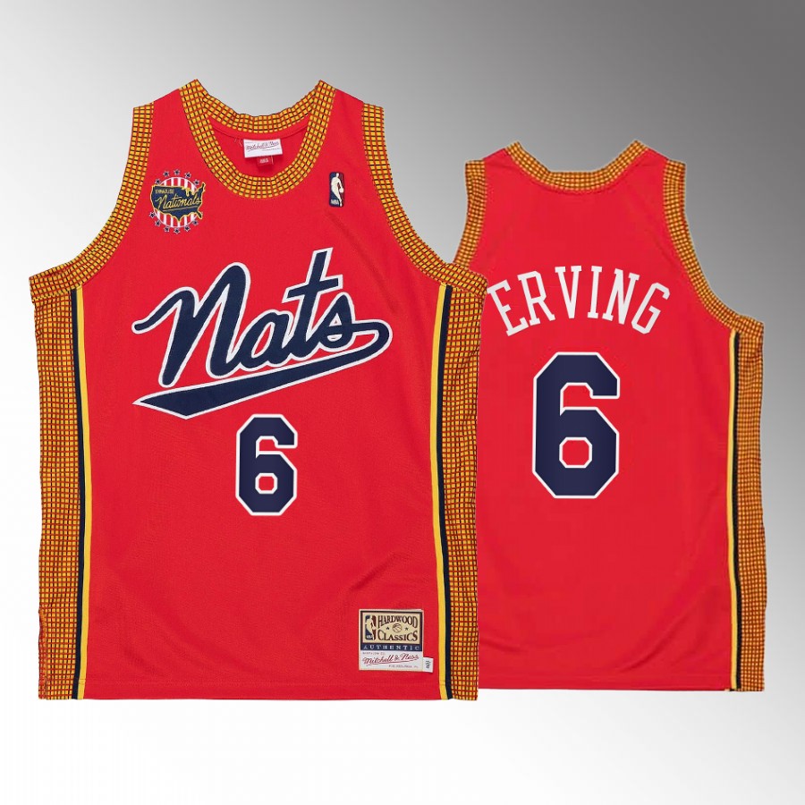 Philadelphia 76ers Julius Erving Syracuse Nationals #6 Red Throwback 2004-05 Jersey