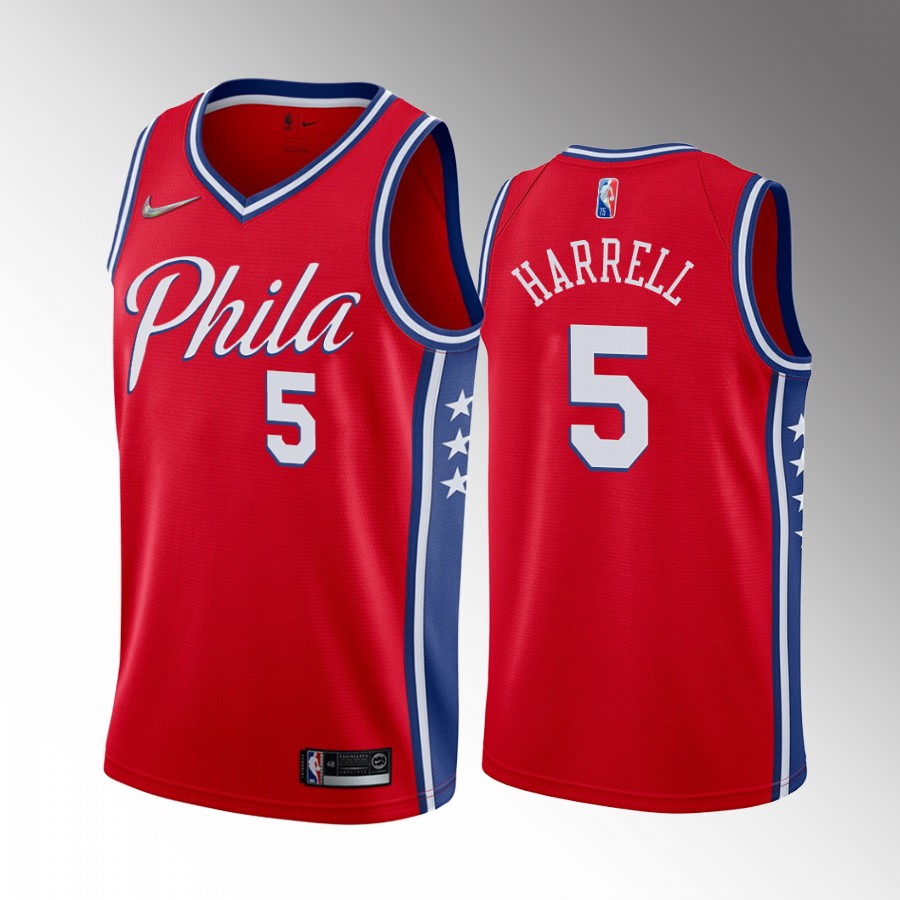 Philadelphia 76ers Montrezl Harrell #5 Red Statement Edition Jersey Swingman