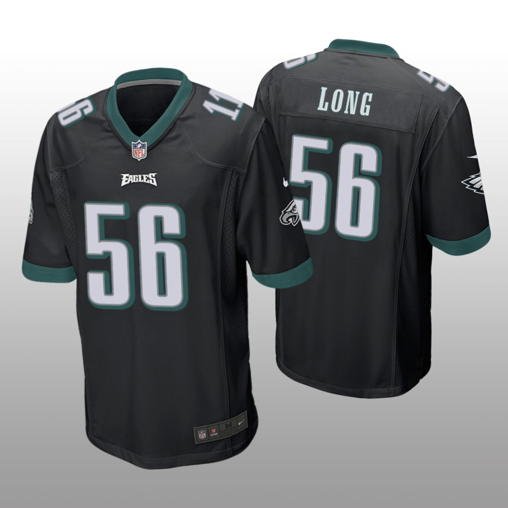 Philadelphia Eagles #56 Black Men's Chris Long Game Jersey
