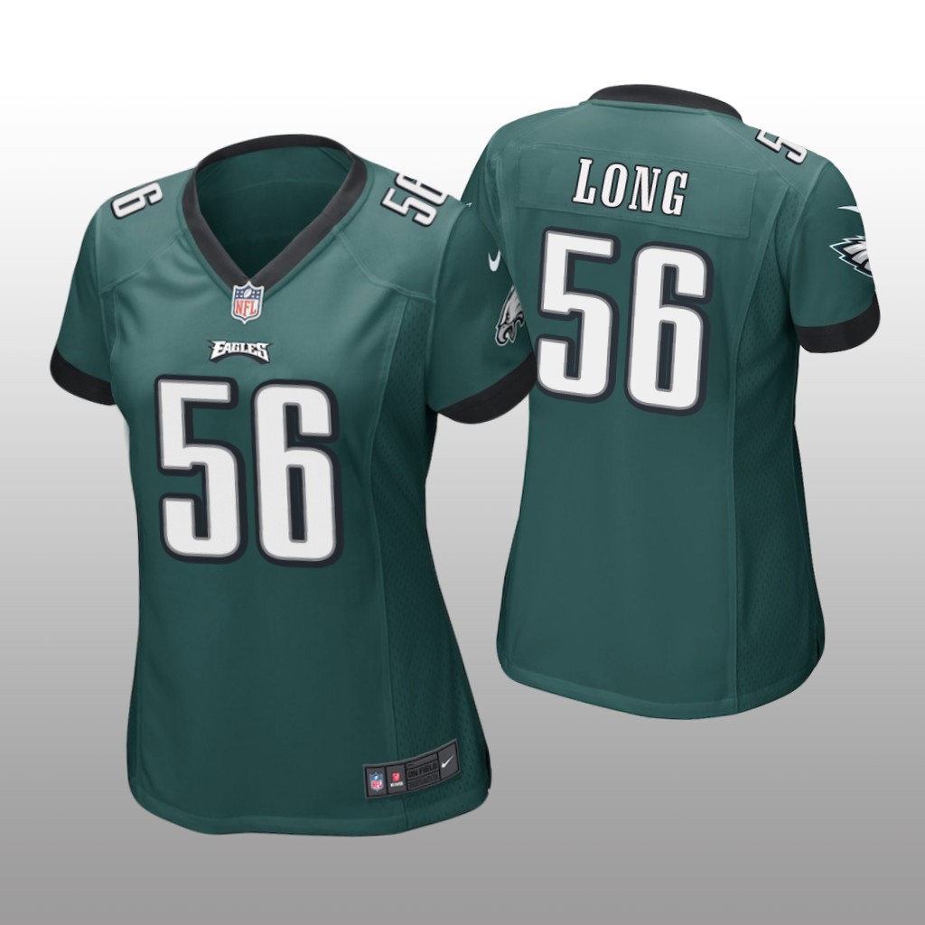 Philadelphia Eagles #56 Green Chris Long Game Jersey - Women