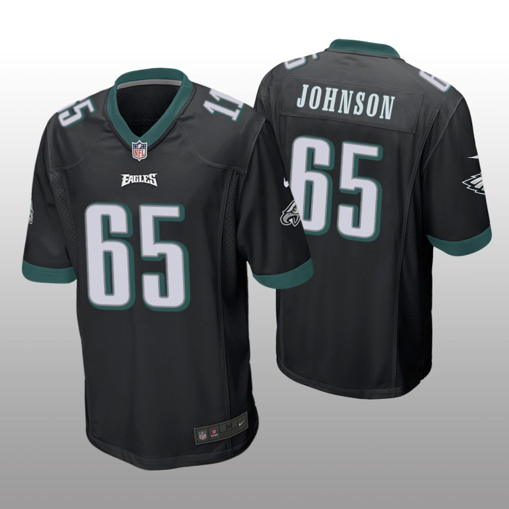 Philadelphia Eagles #65 Black Men's Lane Johnson Game Jersey