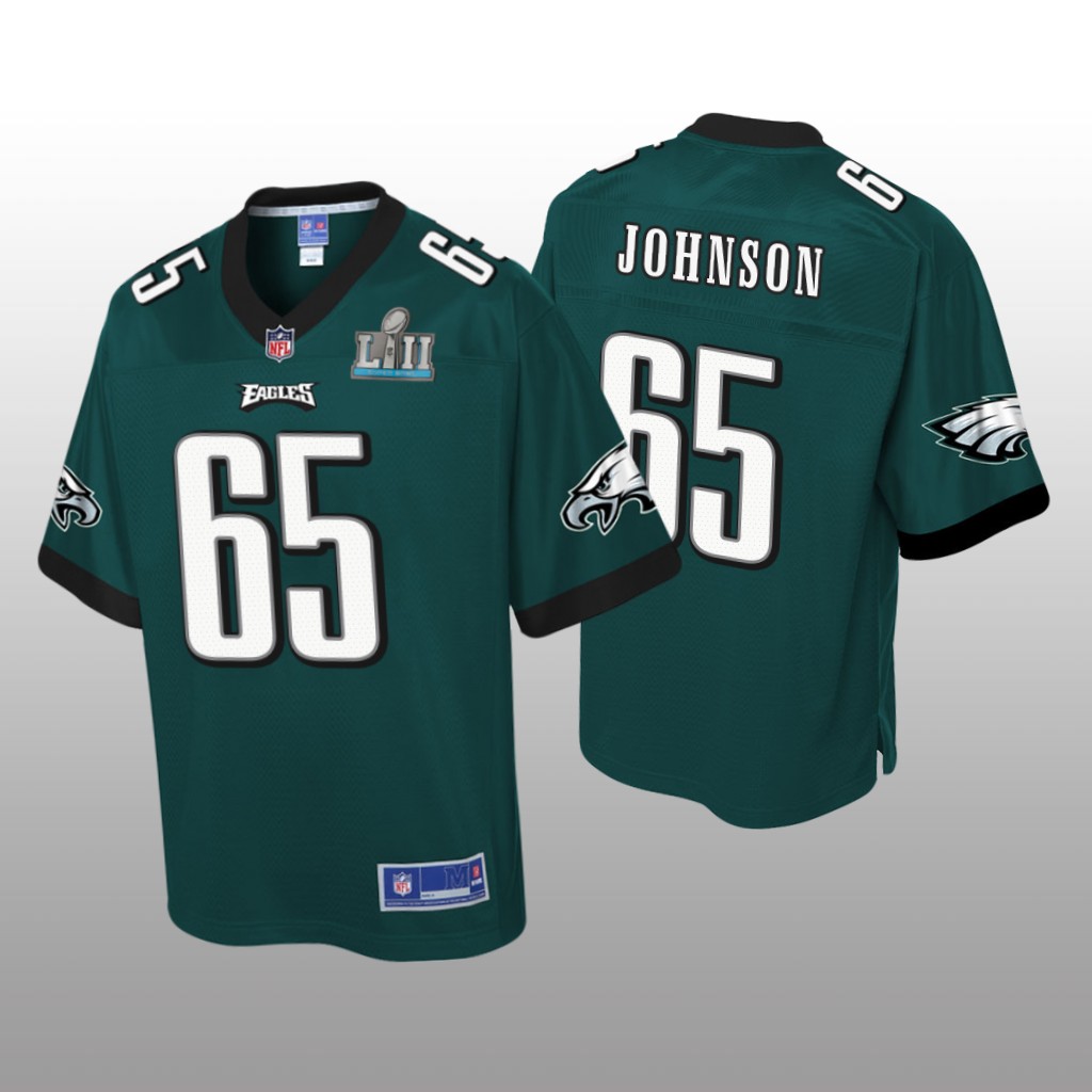 Philadelphia Eagles #65 Green Lane Johnson Pro Line Jersey - Youth