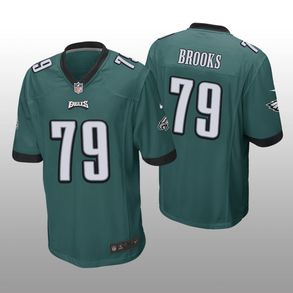 Philadelphia Eagles #79 Green Men's Brandon Brooks Game Jersey